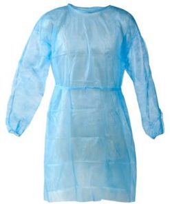 Disposable hospital/isolation gown