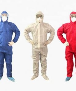 Disposable 50 gsm coveralls yellow
