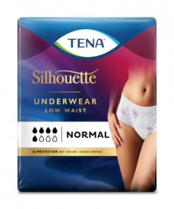 TENA Silhouette Normal Low Waist Blanc -Incontinence Underwear | Medium