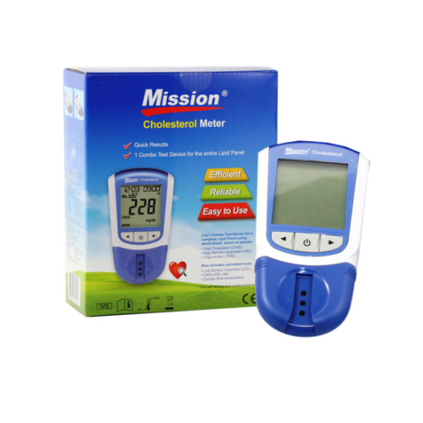 Mission 3 IN 1 Cholesterol Meter-Full Lipid panel(No strips included)