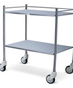 Instrument Trolley Medium
(2 stainless steel shelves)