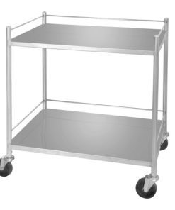 Dressing Trolley large
(2 stainless steel shelves)