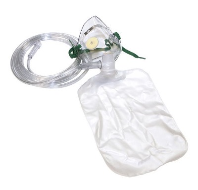 Oxygen Mask + Re-breathing Bag Paediatric