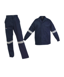 Conti suits 100% cotton with reflectors green