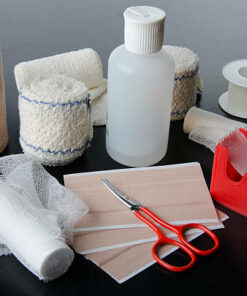 two triangular bandages