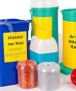 1pcs yellow sharps container biohazard needle disposal for tattoo high quality