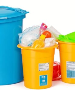 2,5l base & lid round sharps container