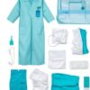 100% cotton reusable scrubs bottom small