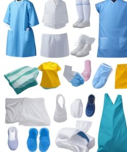 100% cotton reusable scrubs bottom green