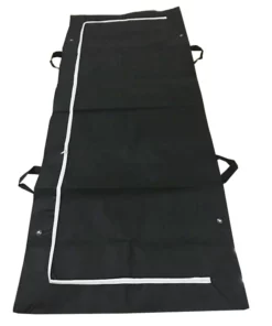 body bag + straight zip + handles virgin white