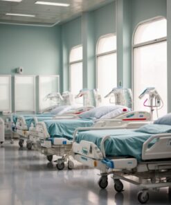 2 crankmanual hospital bed