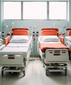2 cranks adjustablemedical bed +mattress