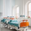 2 function full fowlermanual hospital bed withmattress