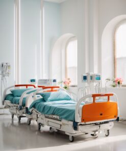 2 function full fowlermanual hospital bed withmattress