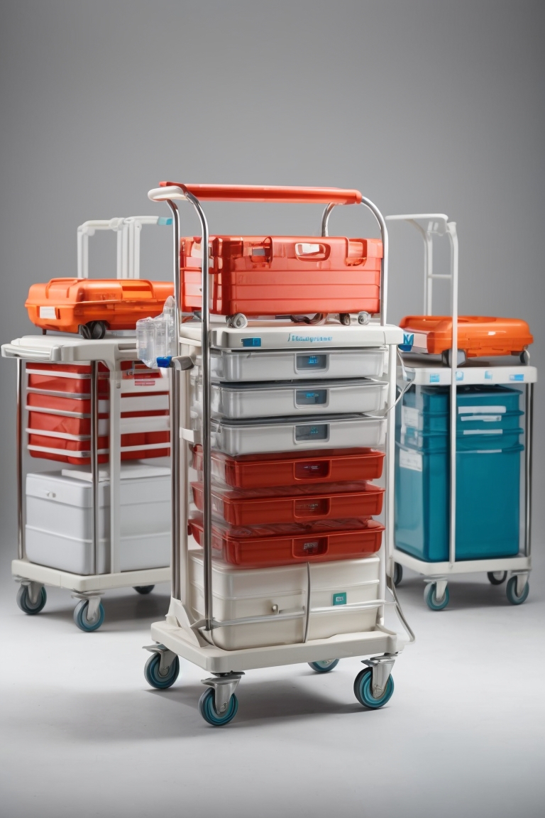 folding stretcher trolley