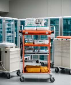stainless steel medical instrument trolley