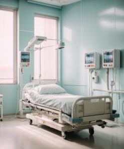 abs single crank hospital bed