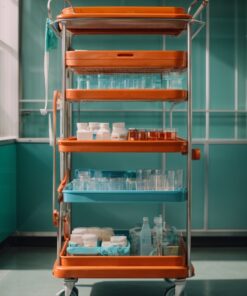 respiratory icu emergency trolley