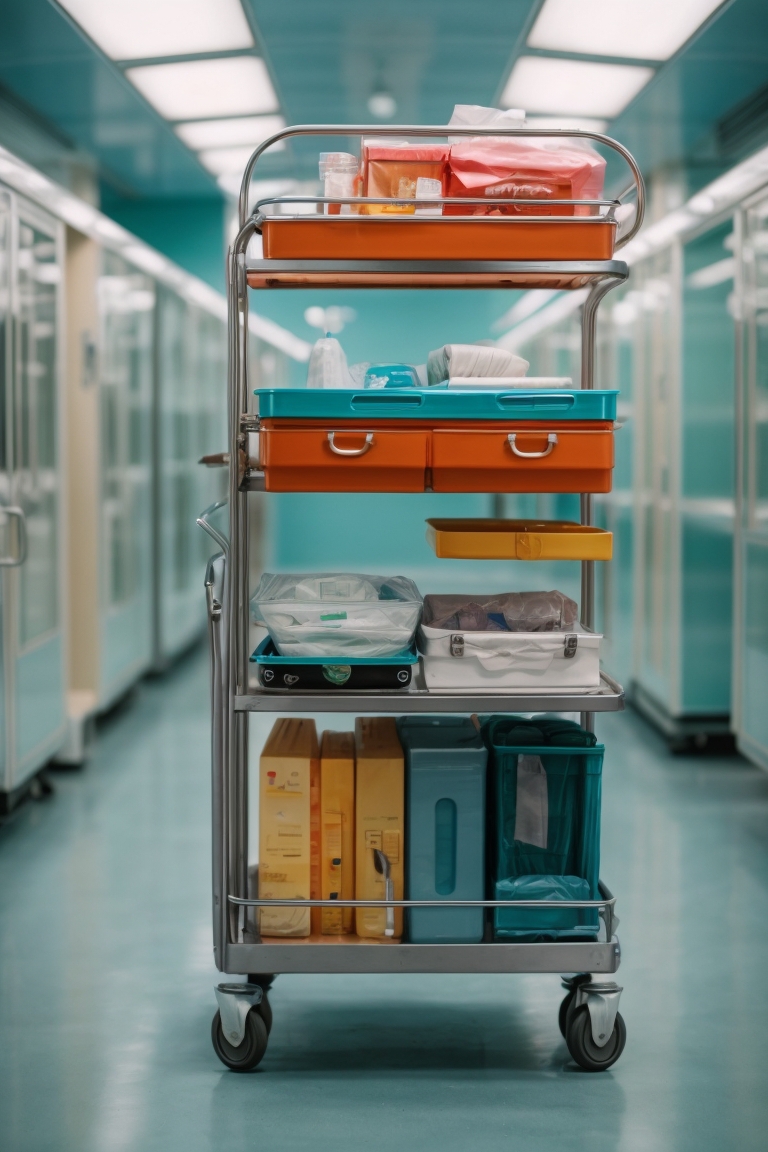 dressing trolley for hospital