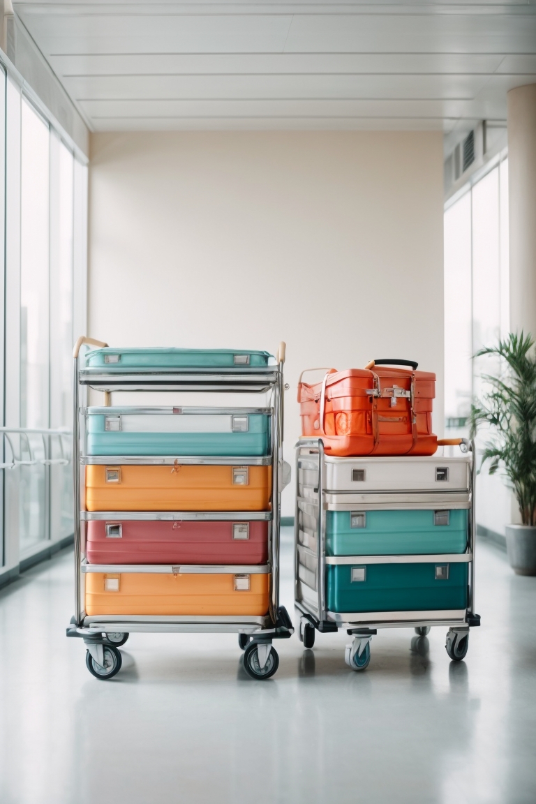 medicine trolley 4 drawers f45-3