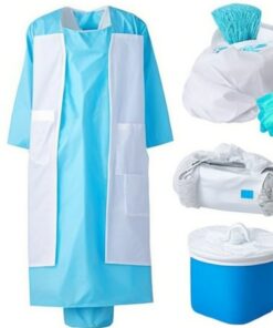 disposable non woven overshoes blue small