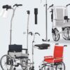 Aluminium Folding Walker – Kiddies with wheels (S)