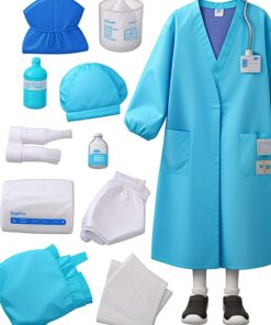 Reusable theatre shoe covers blue medium