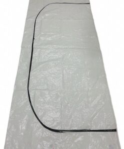 black u-shape zip + handles 160 micron - extra large