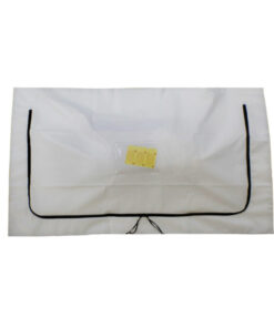 black straight zip 160 micron - large