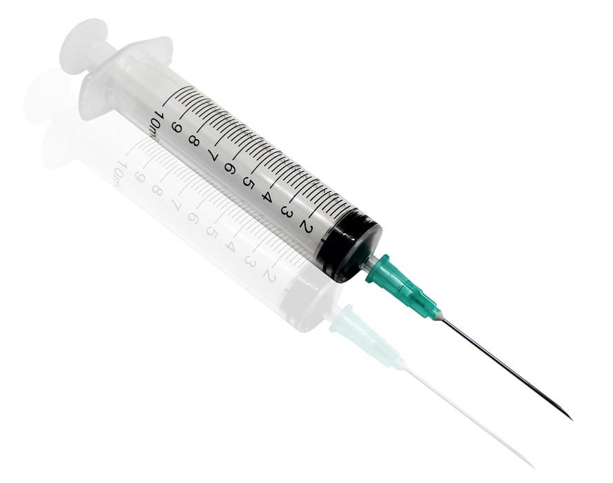 Syringe with needle 10ml/21G