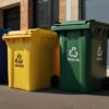 120l green wheelie bin