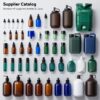 1000ml Amber Glass Bottle with Pipette