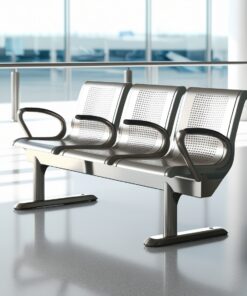 Airport Bench Die Cast Aluminium ThreeSeater