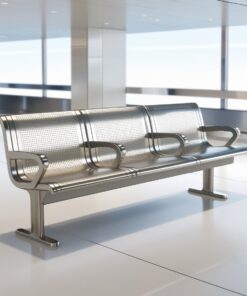 waiting room bench with back