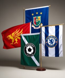 blue and white flag