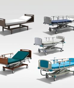 3 functionsManual bed with folding sides