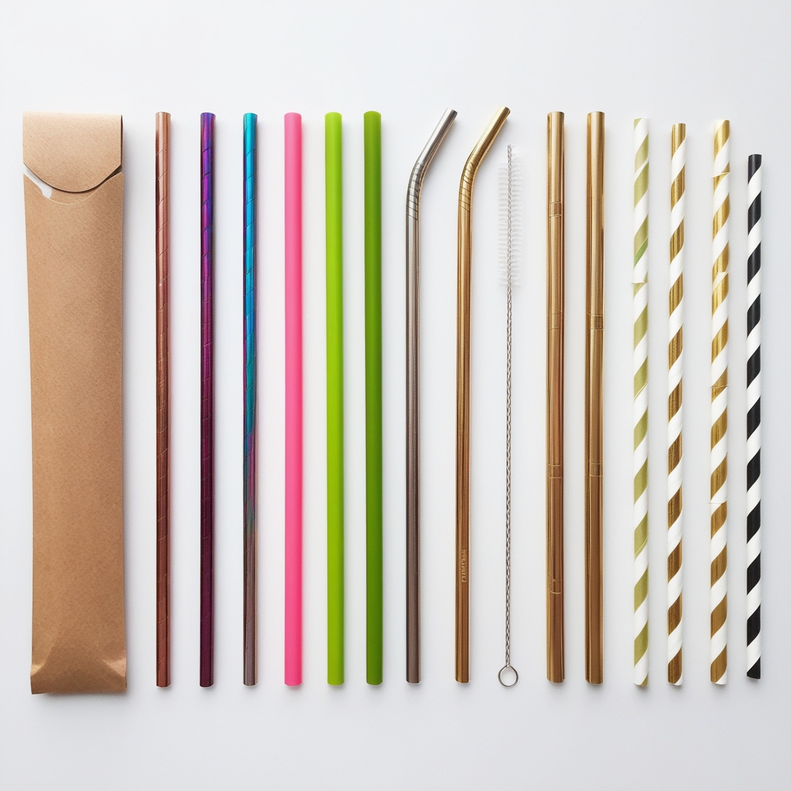 covered straws