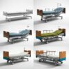 2 Crank SteelMedical Hospital bed with Driprod &Mattress