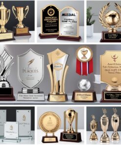 trophy in glass