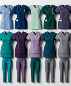 100% Cotton Reusable scrubs bottom blue X large