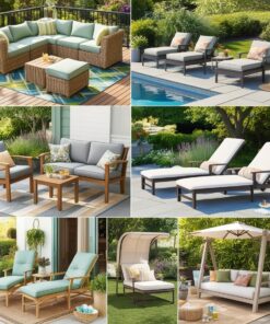 garden table and chairs