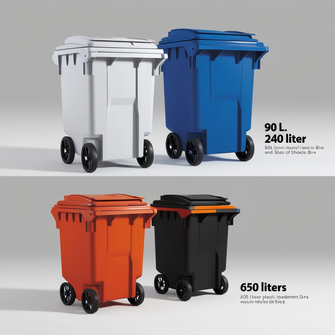 360 litre wheelie bin