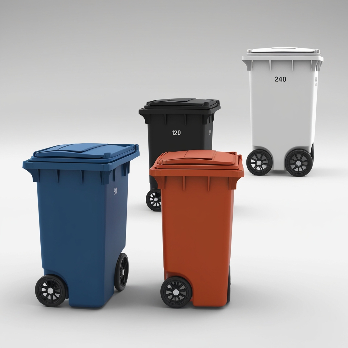 360 litre wheelie bin council