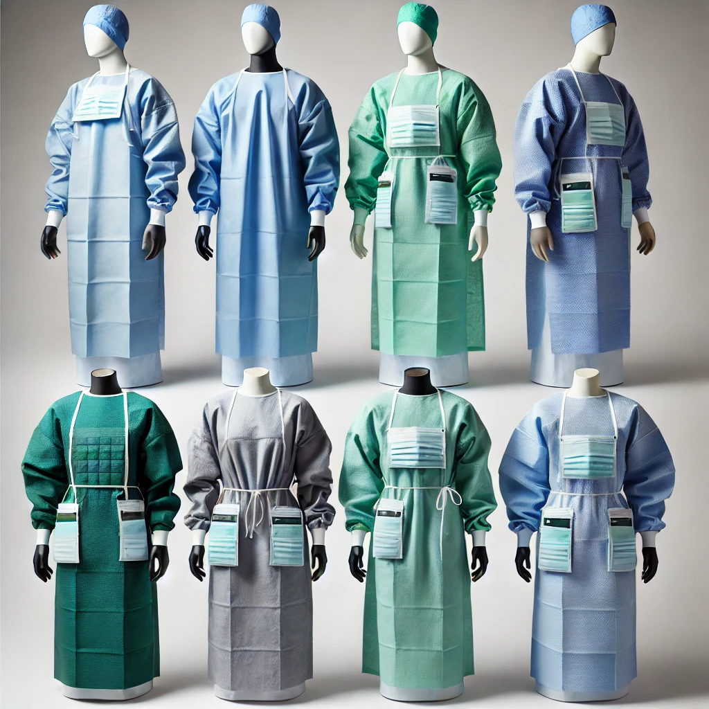 disposable isolation gowns - reinforced pro-care high risk large