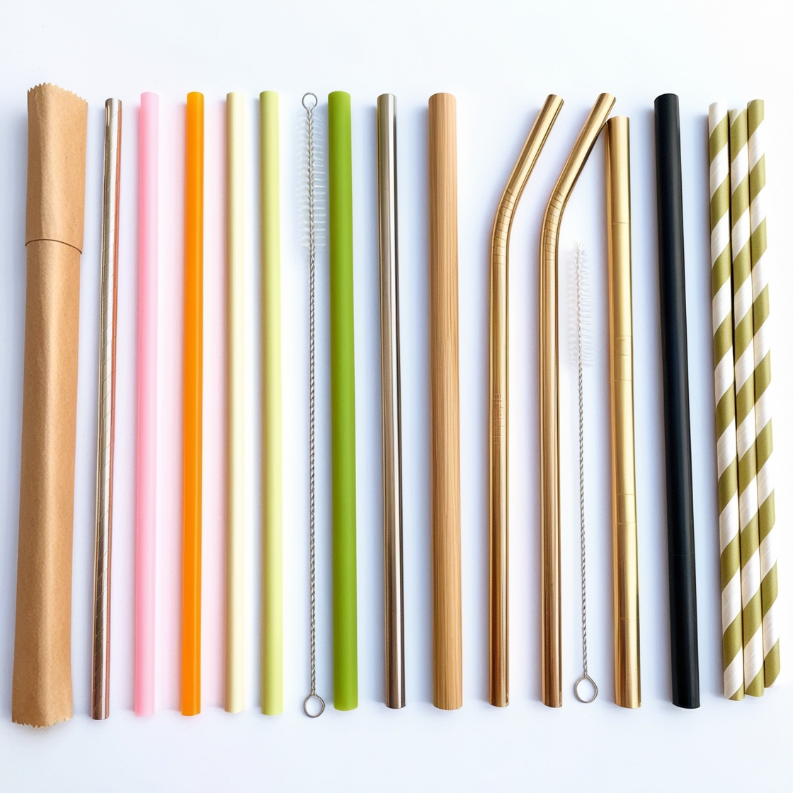 wrapped smoothie straws