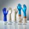 ivory elbow length gloves