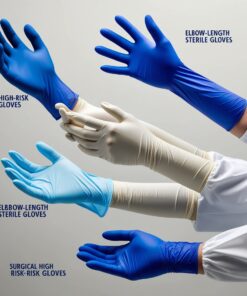 black surgical gloves