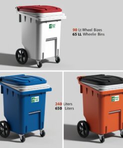 blue wheelie bin