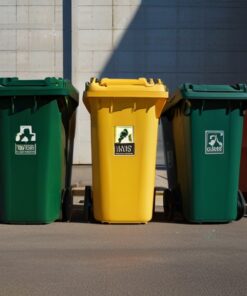 240l grey wheelie bin