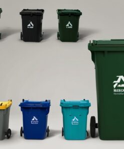wheelie bins